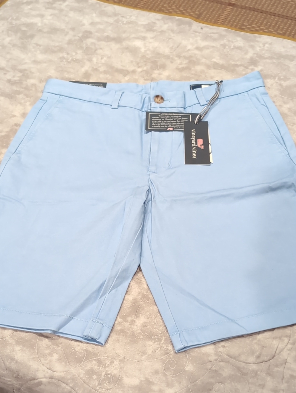 Vineyard Vines Men’s Breaker Jake Blue Flat Front Chino Shorts